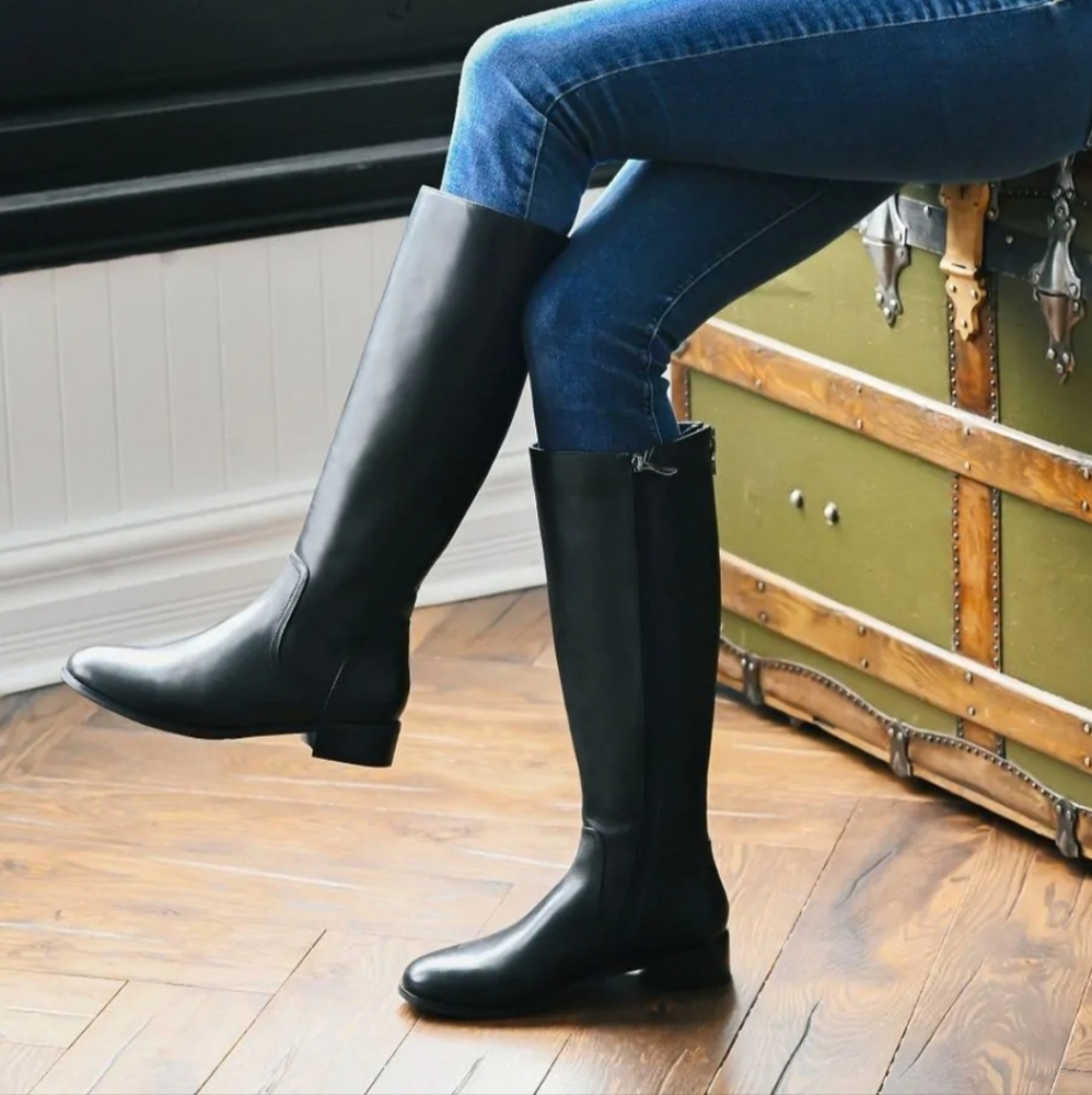 Aqua Diva Montreal Knee High Stretch Equestrian Waterproof Boots Womens 8.5